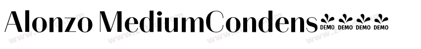 Alonzo MediumCondens字体转换